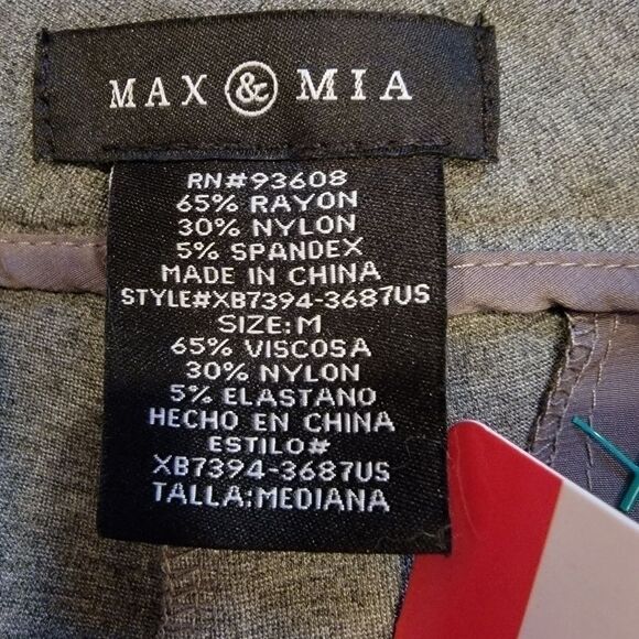 max Mia capris pants size M New - Picture 5 of 8